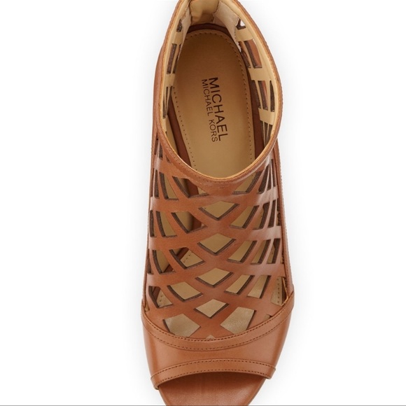 Michael Kors Laser Cut Open Toe Bootie - Picture 8 of 13